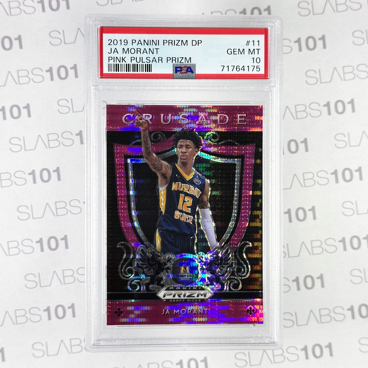 2019 Panini Prizm Crusade Pink Pulsar #11 PSA 10