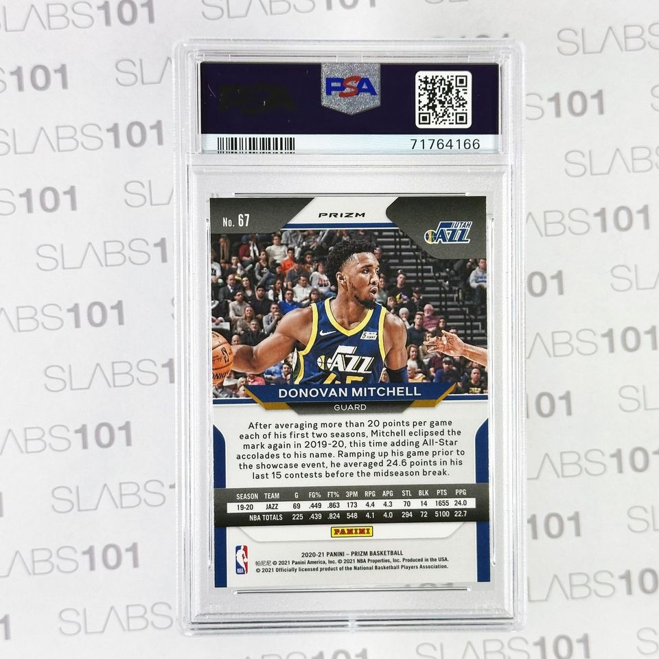 Donovan Mitchell Silver Prizm #67 PSA 10