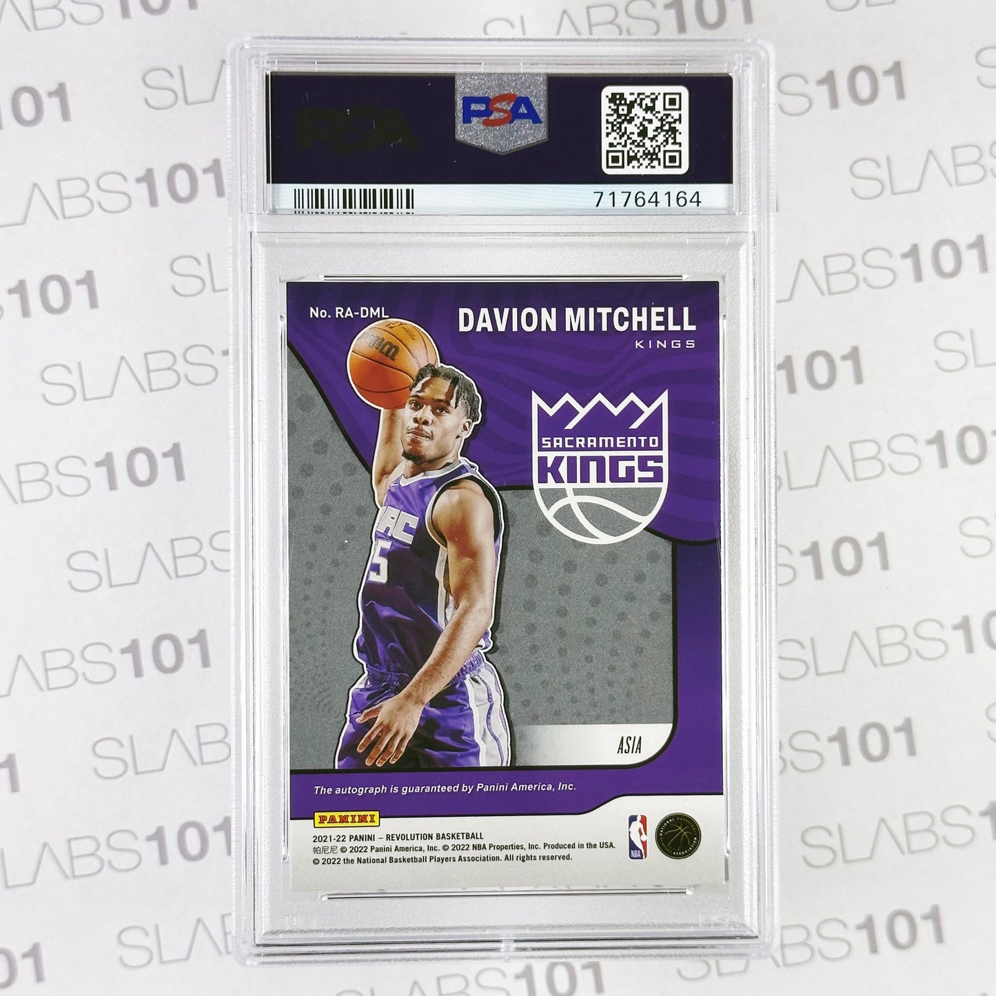 2021 Davion Mitchell Rookie Auto PSA 9 Revolution Asia