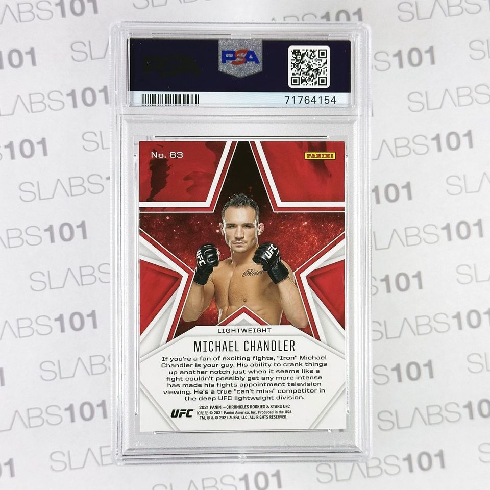 2021 Chronicles Ufc Michael Chandler #83 Red PSA 9