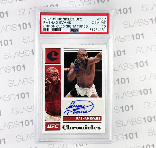 2021 Chromicles Ufc Rashad Evans Auto PSA 10