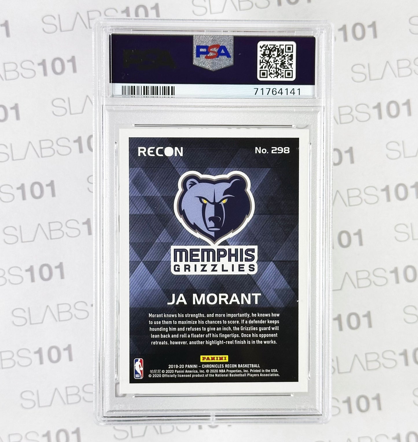 2019 Panini Chronicles Ja Morant #298 PSA 10