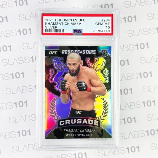 2021 Chronicles Ufc Khamzat Chimaev #234 Silver PSA 10