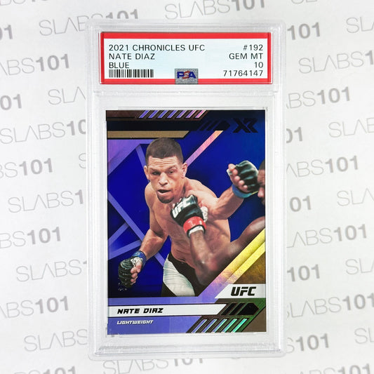 2021 Chronicles Ufc Nate Diaz #192 Blue PSA 10