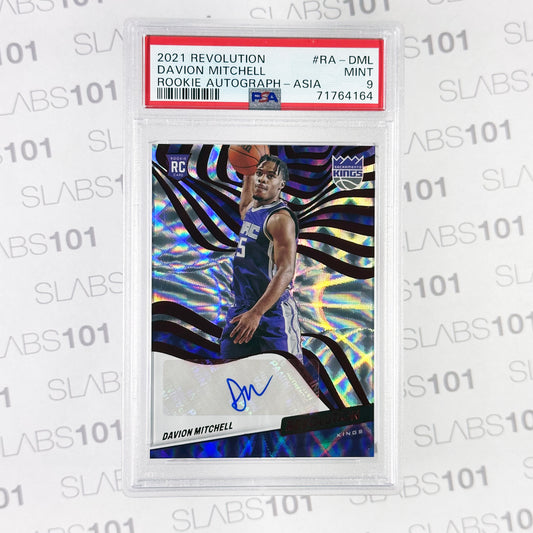 2021 Davion Mitchell Rookie Auto PSA 9 Revolution Asia